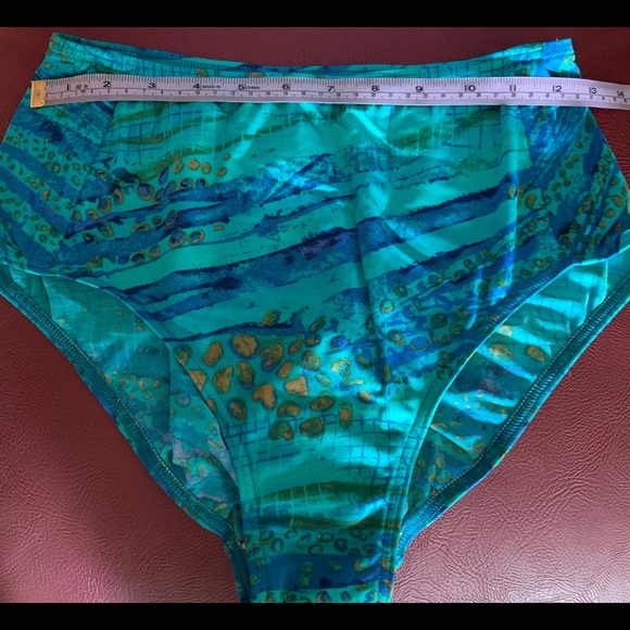 Vintage Christina High Waisted Swim Bottoms M - Picture 3 of 5